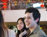 David at the Fairview mall show with his his 