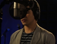 David in the recording studio